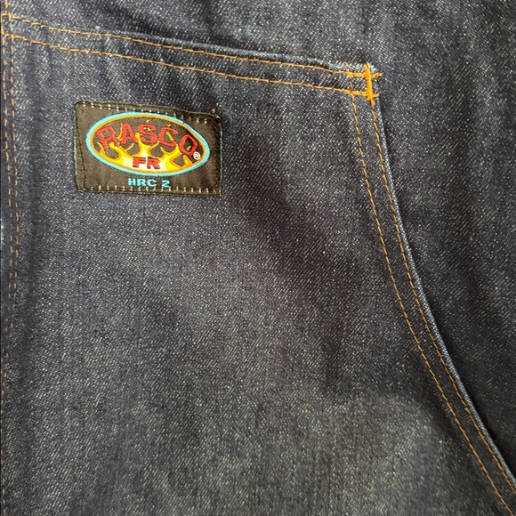 Rasco FR Blue Denim Flannel Lined Hooded Jacket Mens 2XL Long/Tall HRC2 101767 - Picture 3 of 6